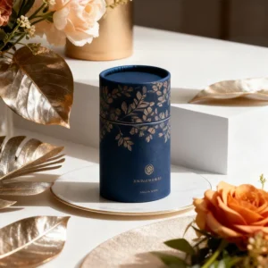 Custom Perfume Paper Tube Packaging Airtight Kraft Cylinder Cosmetic Packaging MOQ Logo Printed Deodorant Lip Balm Tube