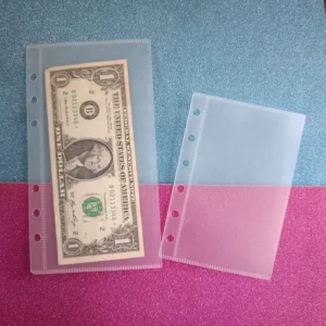 Custom Personalized Family Money Savings System Budget Binder Pocket A5 A6 A7 Frosted Matte Waterproof Dust proof Tear Resistant