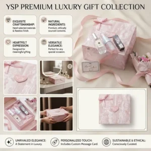 Custom Pink Ribbon Magnetic Rigid Gift Box with Marble Pattern for Cosmetics and Perfume