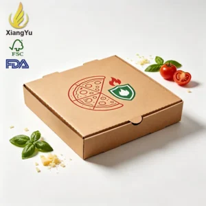 Custom Pizza Box 33×33 Eco-Friendly Recyclable Corrugated Board Food Packaging