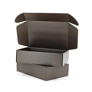 Custom Plain Dark Brown Corrugated Mailer Boxes Kraft Cardboard Shipping Boxes Eco Friendly Packaging For E Commerce Retail