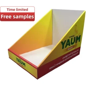 Custom Pop Countertop Cardboard PDQ Display Box for Retail Store
