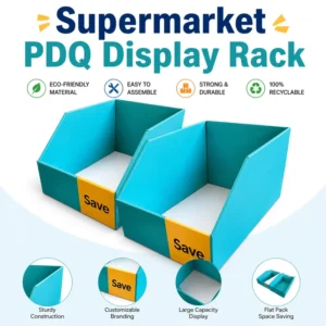 Custom Pop Paper Display Stand PDQ Corrugated Board Packaging Carton Display Box