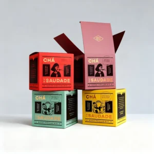 Custom Portable Tea Bag Cardboard Packaging Box