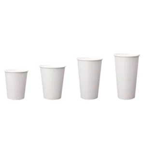 Custom Print Disposable Square Biodegradable Kraft Paper Cup for Milk, Juice, Tea, and Coffee
