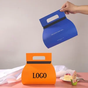 Custom Print Food-Grade Paper Box For Swiss Roll Cake Recyclable Cardboard Takeaway Box