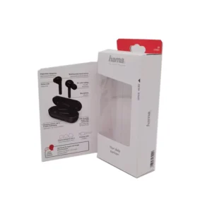 Custom Print Logo Paper Packaging Box With Clear Window for Charger Earphone Electric Product