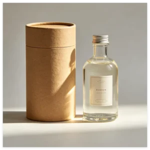 Custom Print Paper Tube Container Custom Design Empty Aroma Oil Bottle Round Kraft Paper Cylinder Gift Packaging Tube