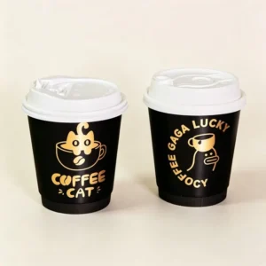 Custom Printed 12oz Double-Wall Paper Coffee Cups for Takeout