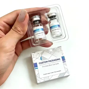 Custom Printed 3/5/10 ml Vial Box with Blister Insert for Glass Vial Packing