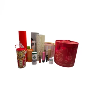 Custom Printed Biodegradable Food Grade Paper Cardboard Tea Canister Tube Box Packaging for Loose Tea