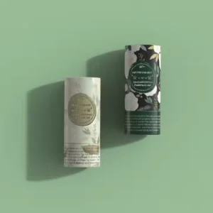 Custom Printed Biodegradable Food Grade Paper Cardboard Tea Canister Tube Box for Loose Tea