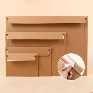 Custom Printed Biodegradable Kraft Paper Courier Envelope for Earphone and Mobile Phone Packaging