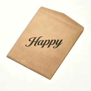 Custom Printed Biodegradable Kraft Paper Document Envelope for Business Packaging, Gifts, and Craft Storage