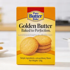 Custom Printed Biscuit Cookie Packaging Folding Carton Box Food Grade Retail Packaging