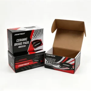 Custom Printed Brake Pad Corrugated Cardboard Shipping Boxes for Auto Parts