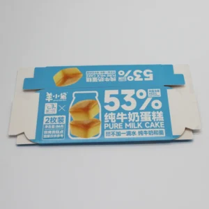 Custom Printed Cartoon Bread Packaging Paper Box, CMYK Matte Lamination, for Supermarket Retail
