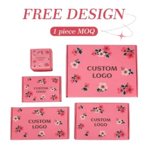Custom Printed Color Corrugated Cardboard Mailer Shipping Box for Garments