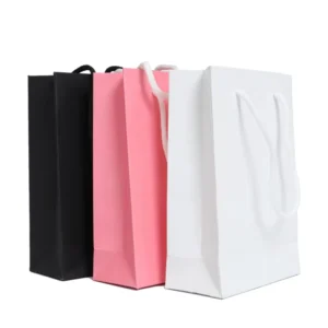 Custom Printed Colorful Paper Shopping Bags with Handles