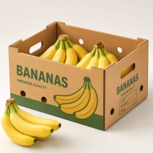 Custom Printed Corrugated Cardboard Banana Shipping Box for Fresh Fruit Export Factory Supplier