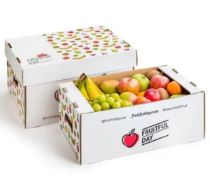 Custom Printed Corrugated Cardboard Carton for Fruit and Vegetables, Tomato Box