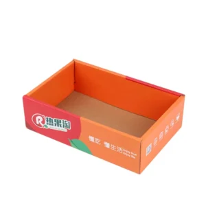 Custom Printed Corrugated Cardboard Mango Shipping Box