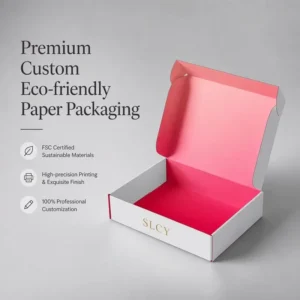 Custom Printed Corrugated Mailer Box Folding Paper Box Self-Locking Lid For Shipping Gift Packaging