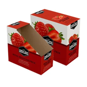 Custom Printed Corrugated Paper Display Box Packaging Foldable Tear-Off Cardboard Counter Display Stand