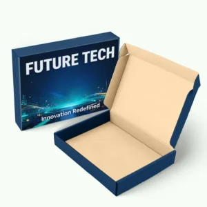 Custom Printed Corrugated Paper Mailer Box for Speakers, Headphones, and Smart Devices