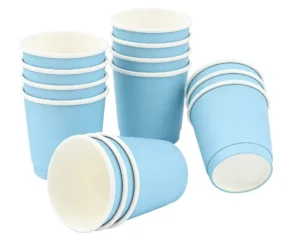 Custom Printed Disposable Paper Cups with PE Coating and Biodegradable Material