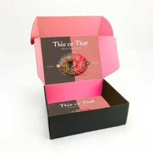 Custom Printed Eco Food Grade Foldable Paper Boxes for Cookie Bread Pastry Donut Macaron