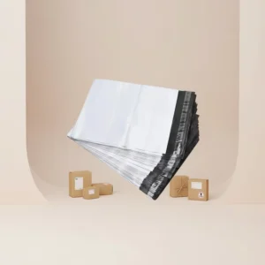 Custom Printed Eco-Friendly Biodegradable White Kraft Paper Courier Mailing Envelope with Logo