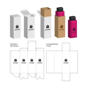Custom Printed Eco-Friendly Double-Door Folding Rigid Cardboard Gift Box with Handle