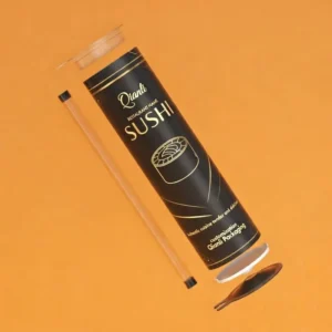 Custom Printed Eco-Friendly Food Grade Cylinder Canister Sushi Push Pop Paper Tube