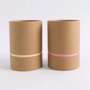Custom Printed Eco Friendly Kraft Paper Tube Packaging Perfume Essential Oil Round Box