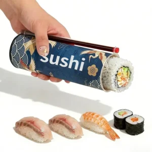 Custom Printed Eco-Friendly Paper Sushi Push-Up Tube with Sauce Bottle