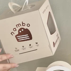Custom Printed Fast Food Paper Box with Sauce Cup Tray for Fried Chicken, Fries, Bakery, and Cake