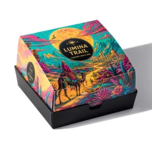Custom Printed Foldable Corrugated Cardboard Gift Box, Heaven and Earth Box