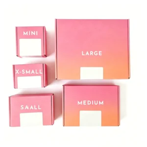 Custom Printed Foldable Corrugated Cardboard Mailer Box for Clothing, Gifts, and Cosmetics