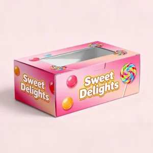 Custom Printed Food-Grade Cardboard Candy and Dessert Packaging Box