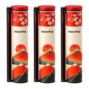 Custom Printed Food Grade Sushi Paper Tube with Chopsticks Push Up Cylinder Sushi Paper Canister Packaging