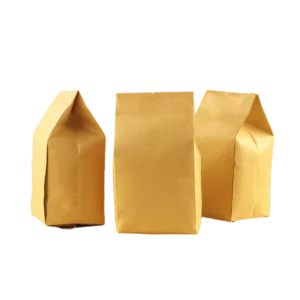 Custom Printed Food Take Away Bag Kraft Paper Eco Friendly Packaging Bag OEM ODM