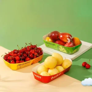 Custom Printed Gift Boxes for Dried Fruit, Orange Carton Box, Dried Fruit Packaging