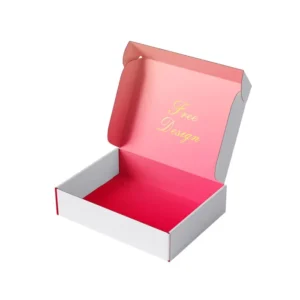 Custom Printed Gradient Corrugated Cosmetic and Perfume Boxes