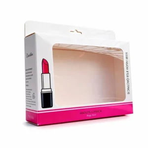 Custom Printed Hanging Hollow Paper Gift Box with Clear Window