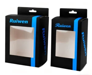 Custom Printed Hanging Paper Box with Transparent Plastic Window