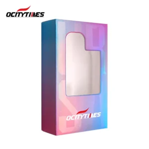 Custom Printed Hanging Paper Box with Transparent Window