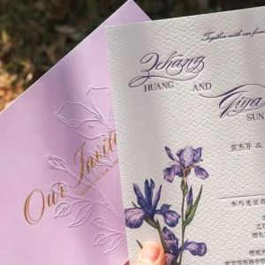 Custom Printed Hard Cover Wedding Invitation Envelope Paper for Gift Use Model 002