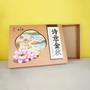 Custom Printed ISO 22000 FSC RoHS Paperboard Mooncake Gift Box with Top-and-Bottom Lid