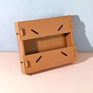 Custom Printed ISO22000 RoHS Recycled Corrugated Cardboard FSC Box for Purple Banana, Fruit, and Vegetable Packaging